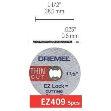 Dremel EZ409 Thin Cut-Off Wheels - Goldpeak Tools PH Dremel Dremel EZ409 Thin Cut-Off Wheels - Goldpeak Tools PH Dremel